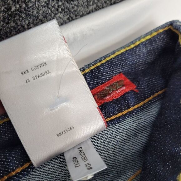 EXPRESS jeans X2 slim W10 embellished dark wash low rise boot cut 0 LONG - Picture 7 of 10